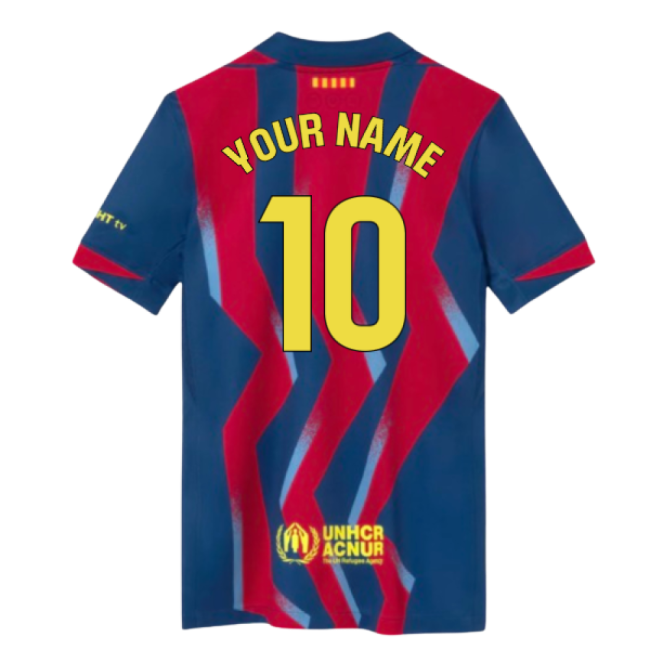2025-2026 Barcelona Fourth Shirt (Kids) (Your Name)-Football Jersey Hub