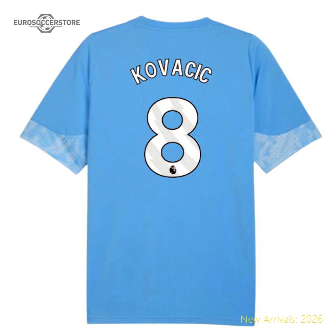 2025-2026 Man City Training Jersey (Light Blue) (Kovacic 8)-Football Jersey Hub