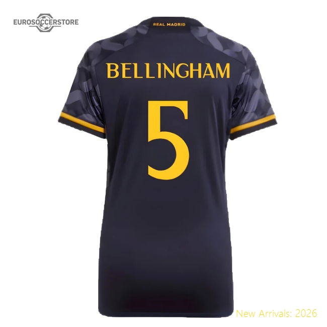 2023-2024 Real Madrid Away Shirt (Ladies) (Bellingham 5)-Football Jersey Hub