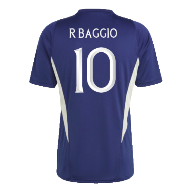 2023-2024 Italy Training Jersey (Dark Blue) (R BAGGIO 10)-Football Jersey Hub