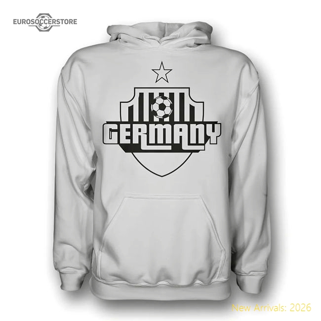 Germany Country Logo Hoody (white) - Kids-Football Jersey Hub