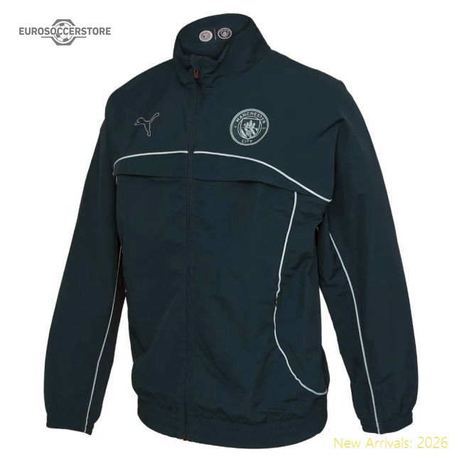 2025-2026 Man City FtblStatement Cellerator Jacket - CL (Green Terrain)-Football Jersey Hub