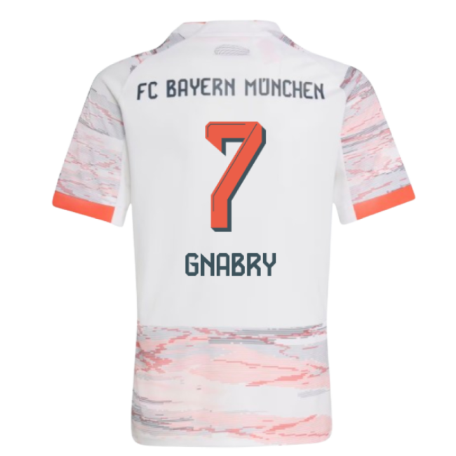 2025-2026 Bayern Munich Away Shirt (Kids) (Gnabry 7)-Football Jersey Hub