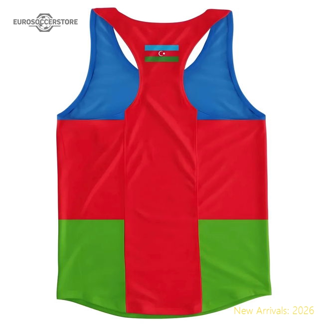 Azerbaijan Flag Running Vest-Football Jersey Hub