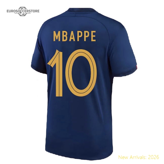 2022-2023 France Home Shirt (MBAPPE 10)-Football Jersey Hub