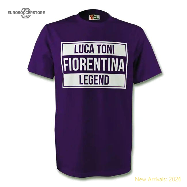 Luca Toni Fiorentina Legend Tee (purple) - Kids-Football Jersey Hub