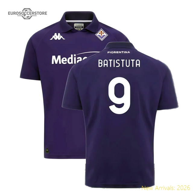 2024-2025 Fiorentina Home Shirt (Batistuta 9)-Football Jersey Hub