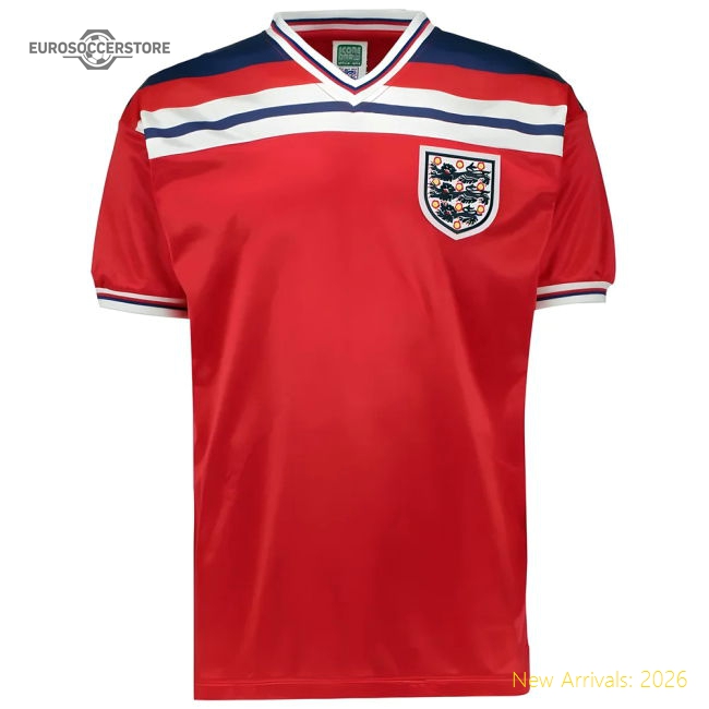 Score Draw England 1982 Away Shirt-Football Jersey Hub