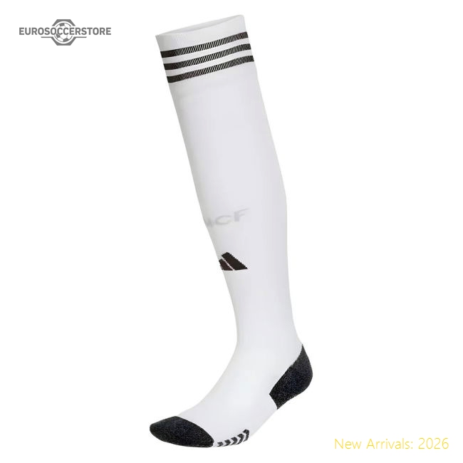 2025-2026 Real Madrid Home Socks (White)-Football Jersey Hub