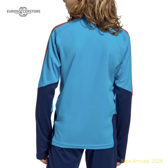 2026-2027 Spain Training Top (Bold Aqua) - Kids-Football Jersey Hub