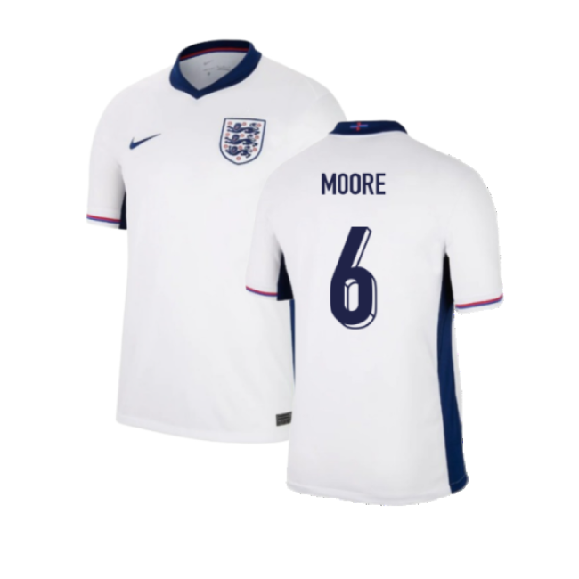 2024-2025 England Home Shirt (Moore 6)-Football Jersey Hub