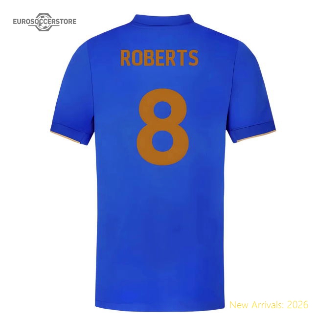 2025-2026 Birmingham City Home Shirt (Kids) (Roberts 8)-Football Jersey Hub