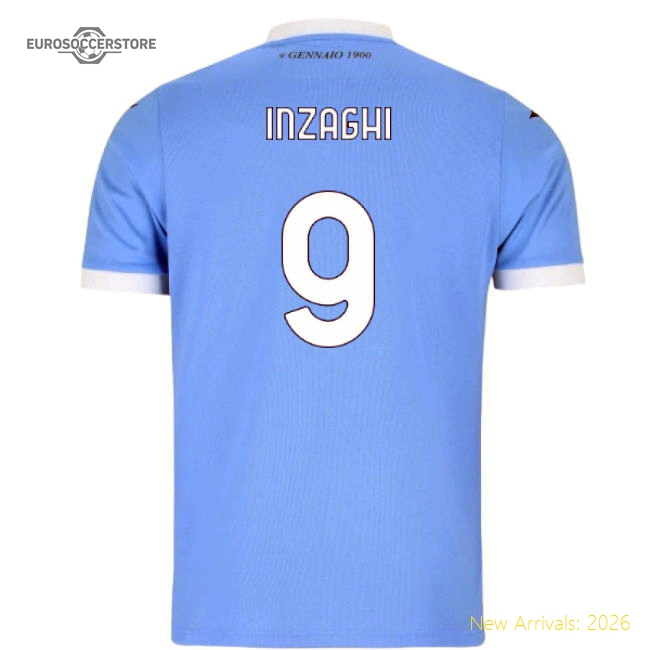 2025-2026 Lazio Home Shirt (Kids) (Inzaghi 9)-Football Jersey Hub