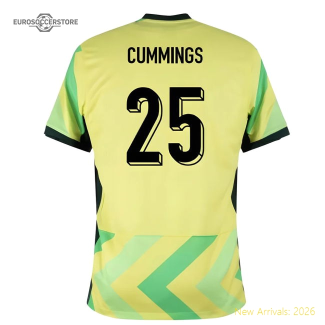 2025-2026 Australia Home Shirt (Cummings 25)-Football Jersey Hub