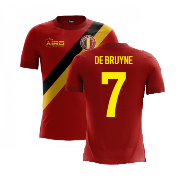 2025-2026 Belgium Airo Concept Home Shirt (De Bruyne 7)-Football Jersey Hub