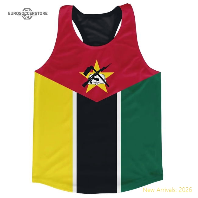 Mozambique Stripe Running Vest-Football Jersey Hub