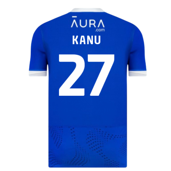 2025-2026 Portsmouth Home Shirt (Kanu 27)-Football Jersey Hub