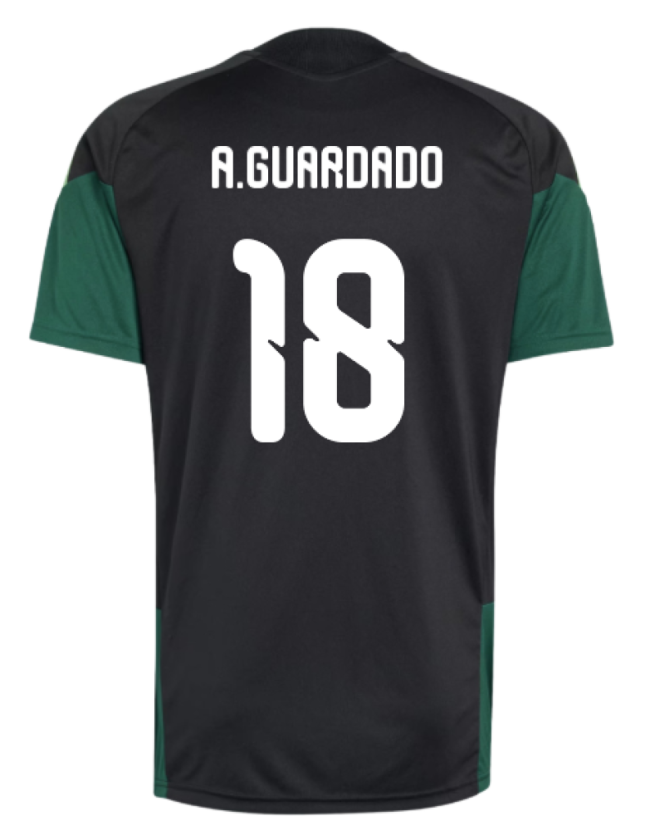 2026-2027 Mexico Training Jersey (Black) (A.Guardado 18)-Football Jersey Hub