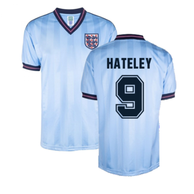 England 1986 World Cup Finals Third Shirt (Hateley 9)-Football Jersey Hub