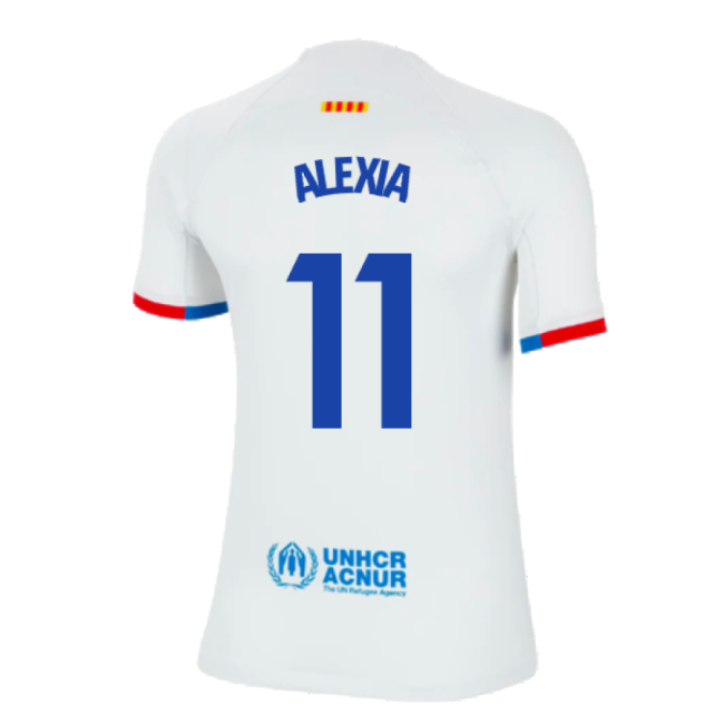 2023-2024 Barcelona Away Shirt (Kids) (Alexia 11)-Football Jersey Hub
