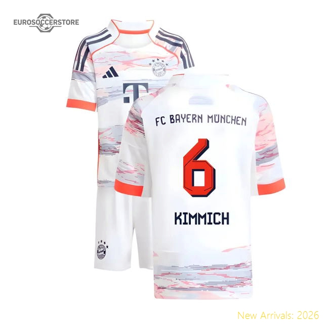 2025-2026 Bayern Munich Away Mini Kit (Kimmich 6)-Football Jersey Hub