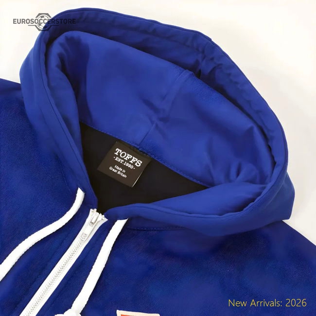 France 1924 Vintage Rugby Zipped Hoodie - Royal-Football Jersey Hub