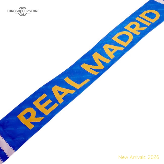 2025-2026 Real Madrid Third Scarf (Blue)-Football Jersey Hub