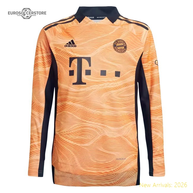 2021-2022 Bayern Munich Home Goalkeeper Shirt (Orange)-Football Jersey Hub