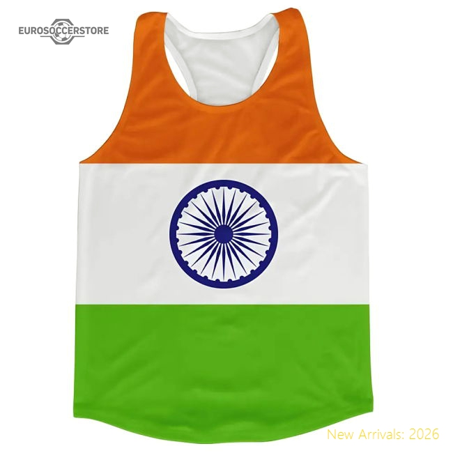 India Flag Running Vest-Football Jersey Hub