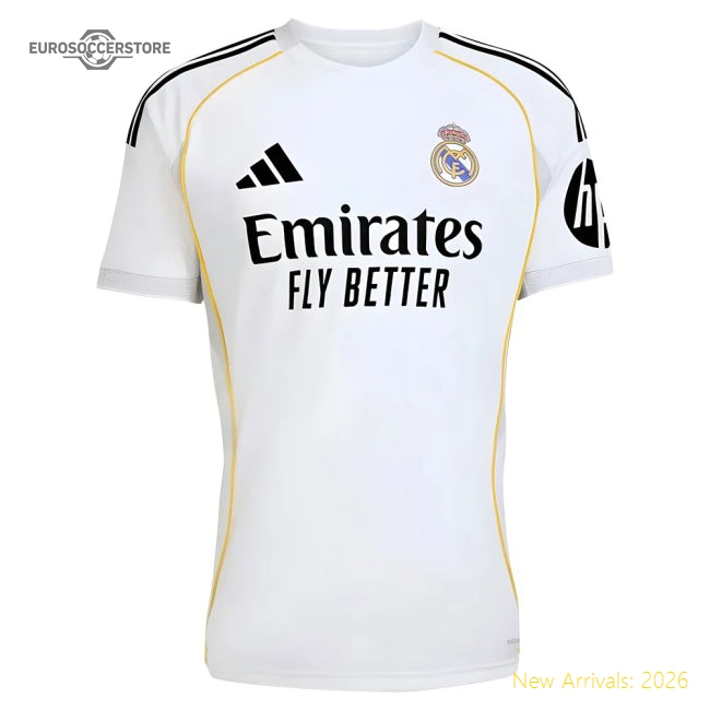 2025-2026 Real Madrid Home Shirt-Football Jersey Hub
