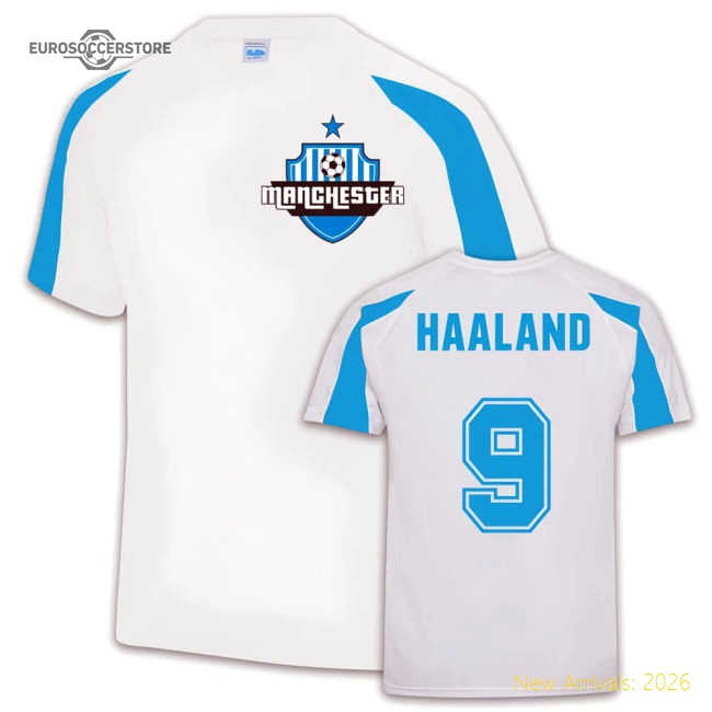 Manchester City Sports Training Jersey (Erling Haaland 9)-Football Jersey Hub