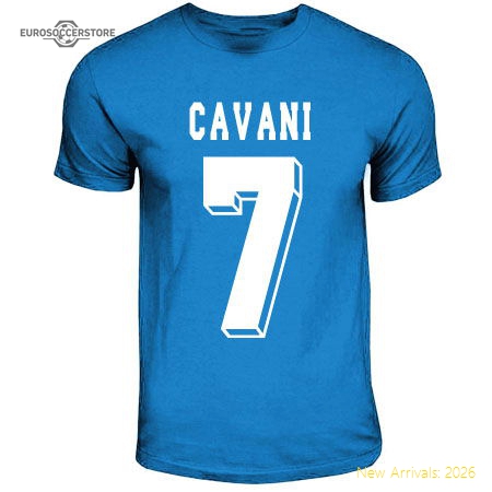 Edinson Cavani Napoli Hero T-shirt (sky Blue)-Football Jersey Hub