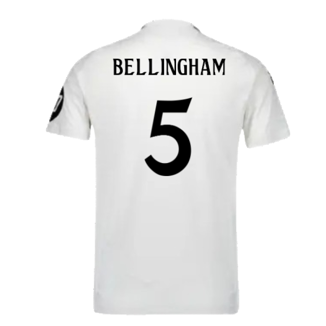 2024-2025 Real Madrid Authentic Home Shirt (Bellingham 5)-Football Jersey Hub