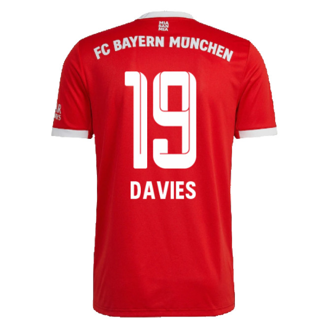 2022-2023 Bayern Munich Home Shirt (DAVIES 19)-Football Jersey Hub