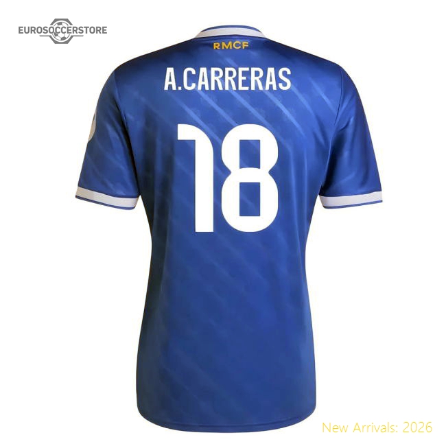2025-2026 Real Madrid Third Shirt (A.Carreras 18)-Football Jersey Hub