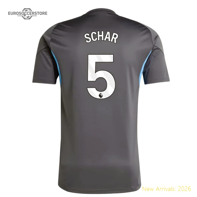 2025-2026 Newcastle Training Shirt (Grey) (Schar 5)-Football Jersey Hub