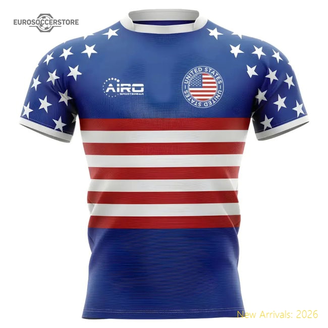 2025-2026 United States USA Flag Concept Rugby Shirt - Womens-Football Jersey Hub