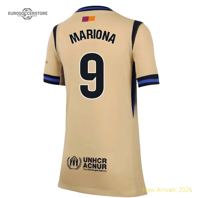 2025-2026 Barcelona Away Shirt (Kids) (Mariona 9)-Football Jersey Hub