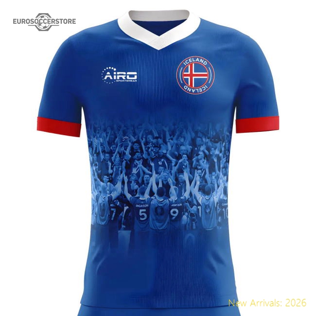 2025-2026 Iceland Supporters Home Concept Football Shirt-Football Jersey Hub