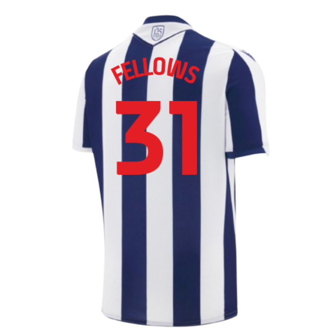 2025-2026 West Bromwich Albion WBA Home Shirt (Fellows 31)-Football Jersey Hub