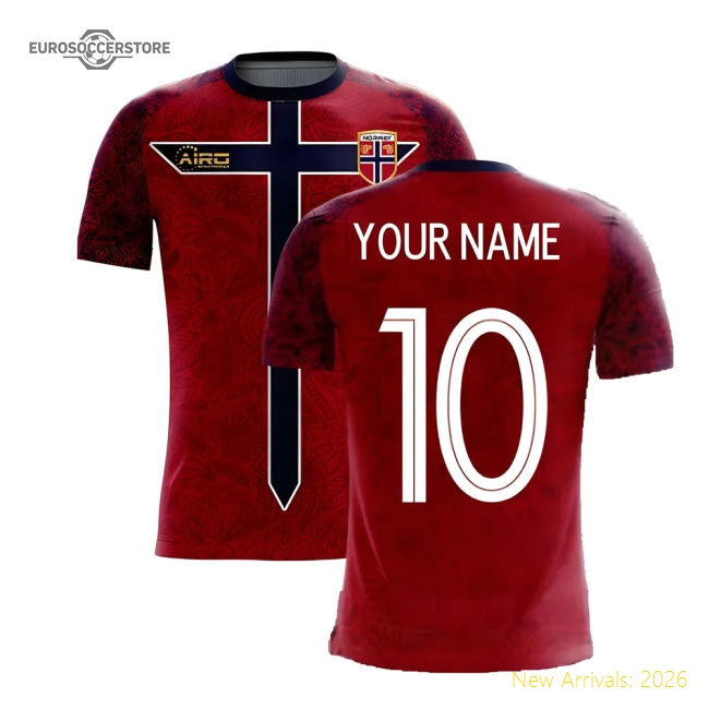 Norway 2025-2026 Home Concept Football Kit (Airo) (Your Name)-Football Jersey Hub