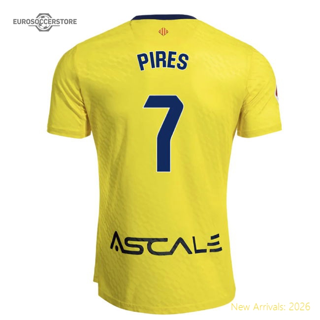 2025-2026 Villarreal Home Shirt (Pires 7)-Football Jersey Hub