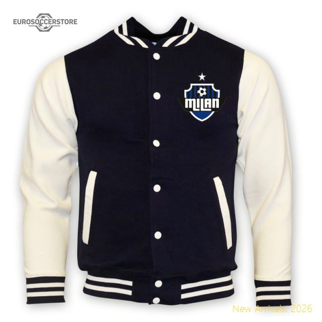 Inter Milan College Baseball Jacket (navy) - Kids-Football Jersey Hub