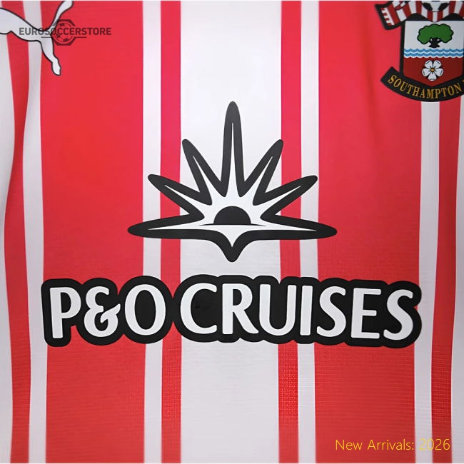 2025-2026 Southampton Home Shirt (Womens)-Football Jersey Hub