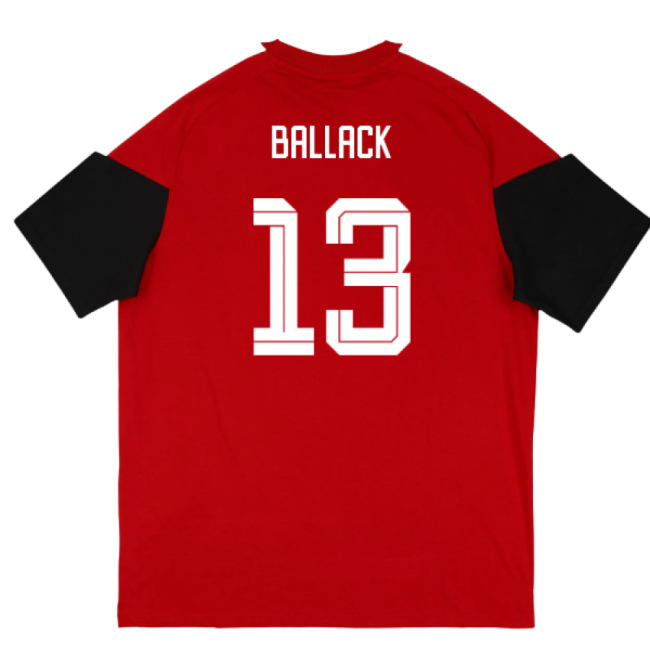 2026-2027 Germany Training Tee (Red) (Ballack 13)-Football Jersey Hub