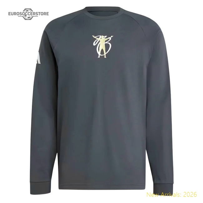 2024-2025 adidas Jude Bellingham Long Sleeve Tee (Grey)-Football Jersey Hub