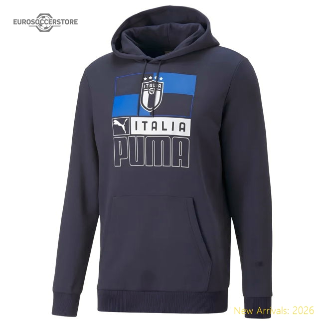 2022-2023 Italy FtblCore Hoody (Peacot)-Football Jersey Hub