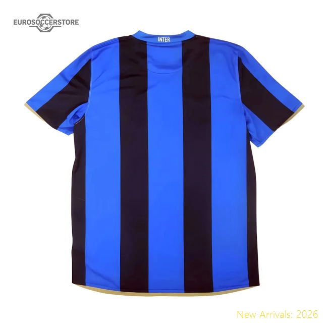 Inter Milan 2008-09 Home Shirt ((Excellent) S)-Football Jersey Hub