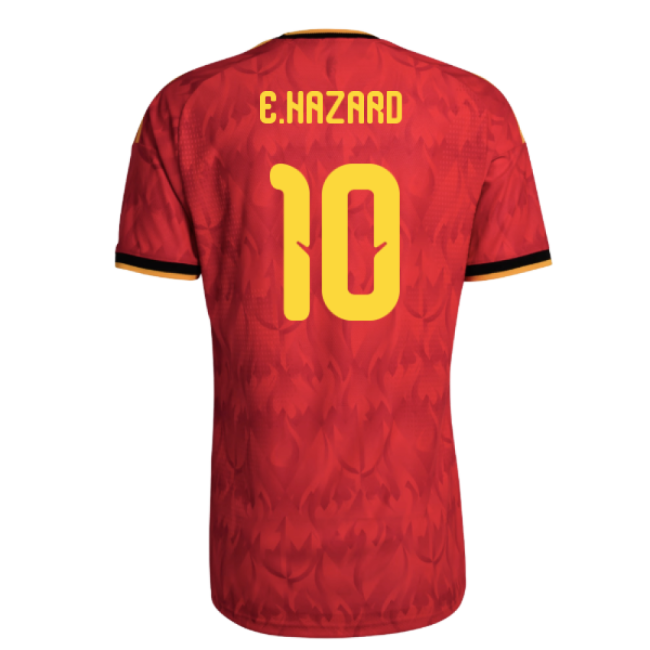 2026-2027 Belgium Authentic Home Shirt (E.Hazard 10)-Football Jersey Hub