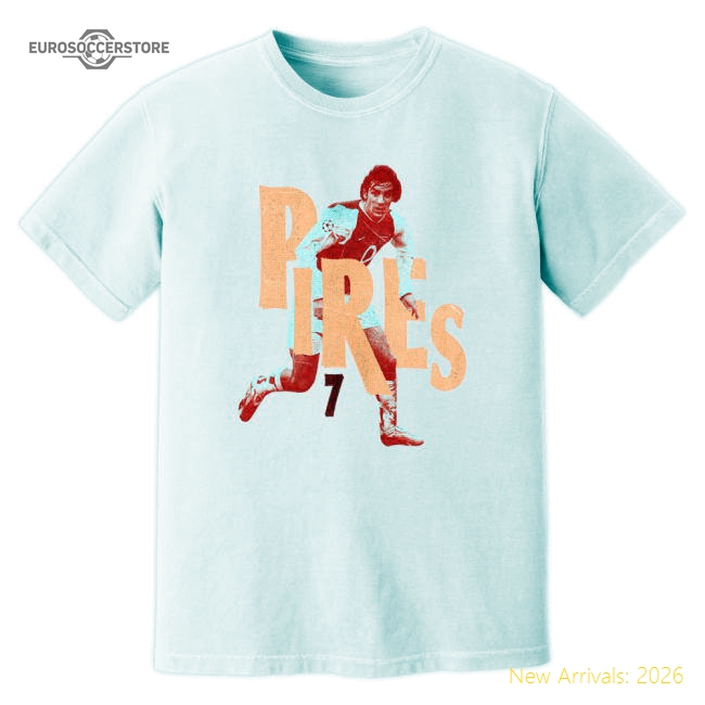 Robert Pires Arsenal Premier League Legend T-Shirt (White)-Football Jersey Hub